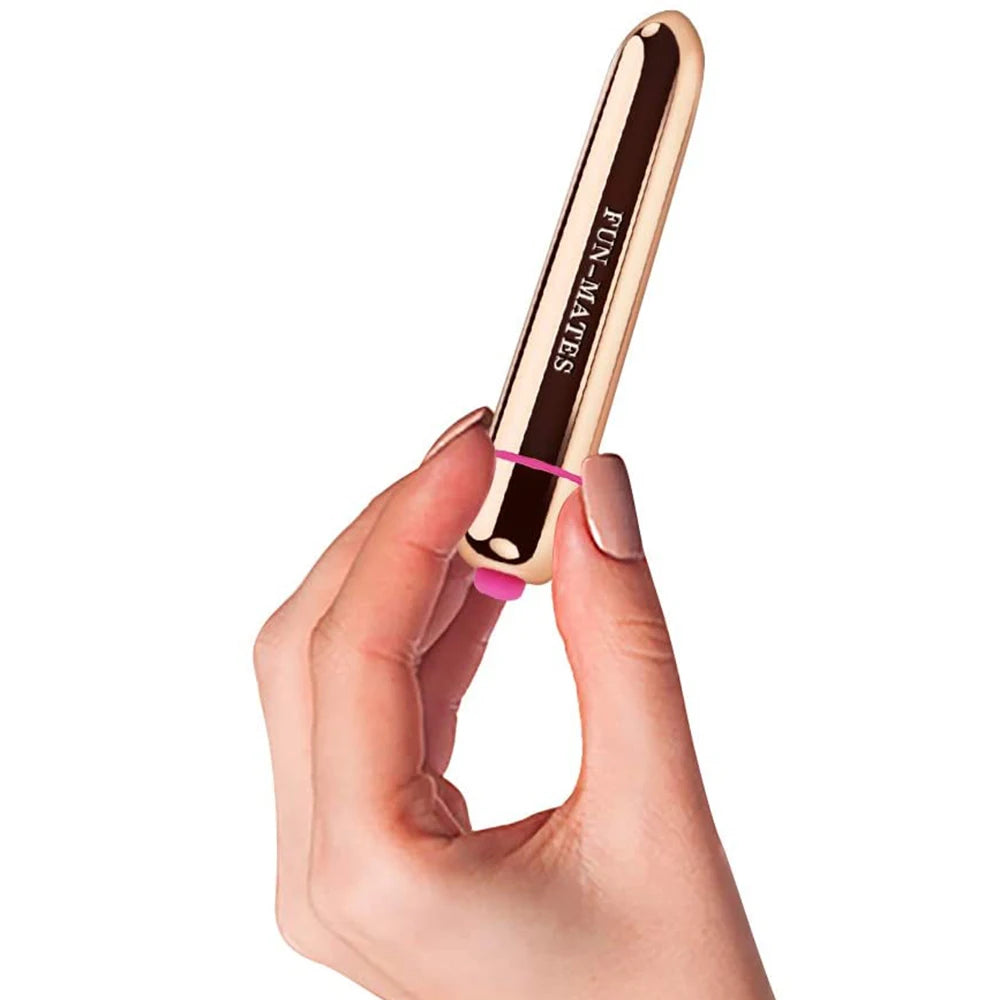 Mini vibrador tipo bala usable en ropa interior