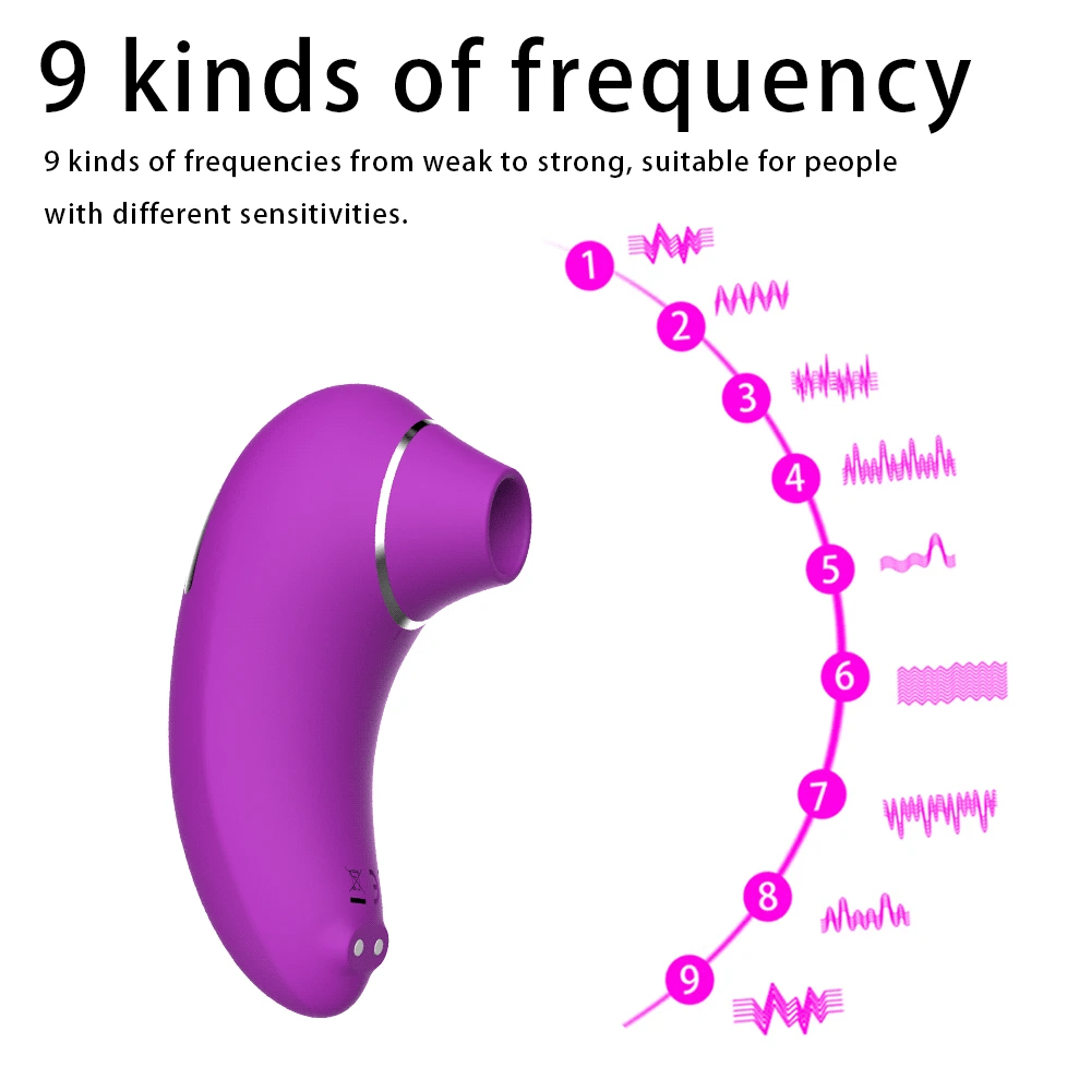 Vibrador de succión ode 9 velocidades