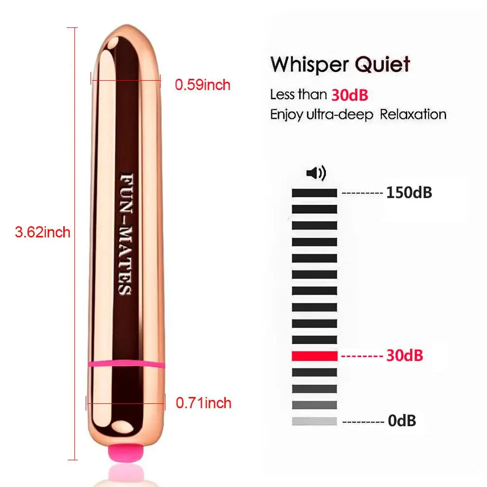 Mini vibrador tipo bala usable en ropa interior