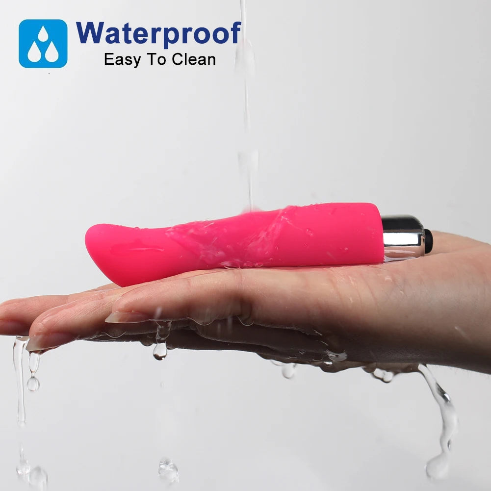 Mini vibrador tipo bala usable en ropa interior