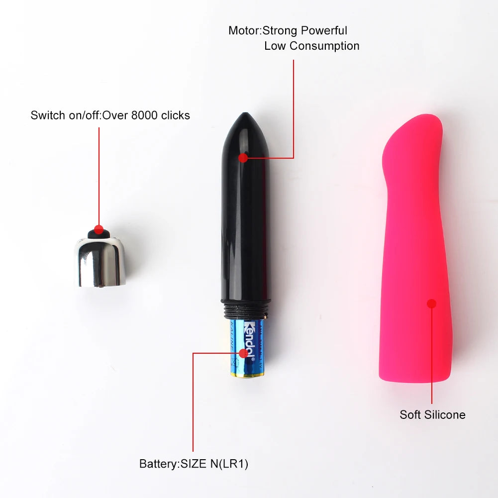 Mini vibrador tipo bala usable en ropa interior
