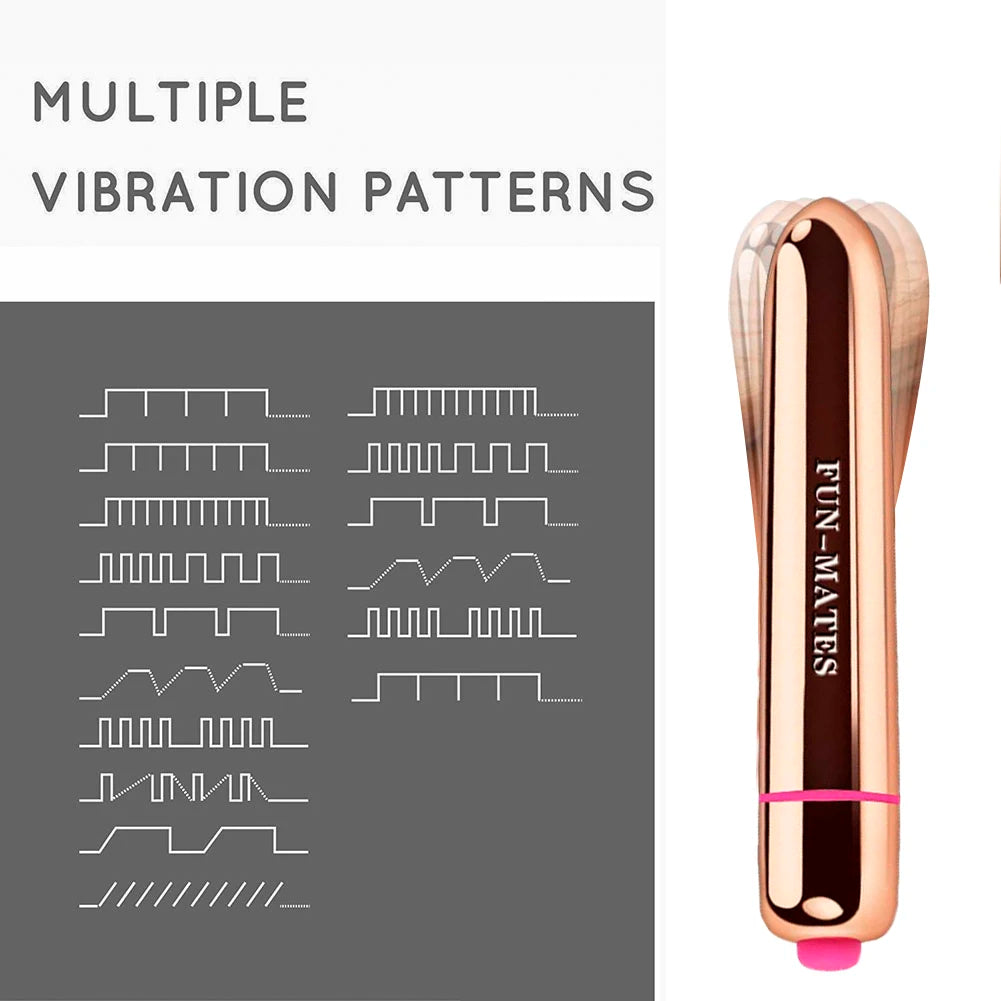 Mini vibrador tipo bala usable en ropa interior