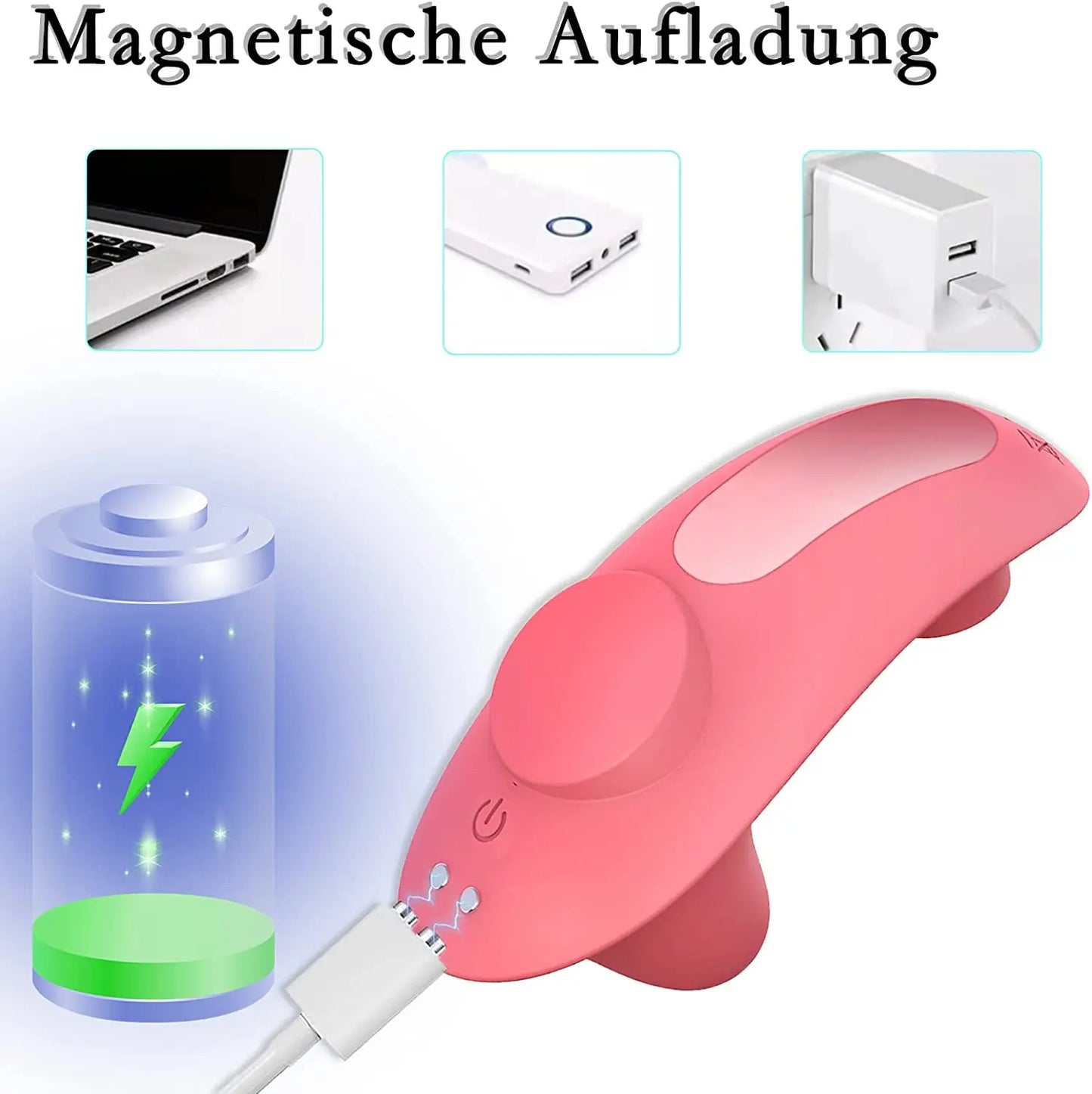 Mini succionador y vibrador usable en ropa interior
