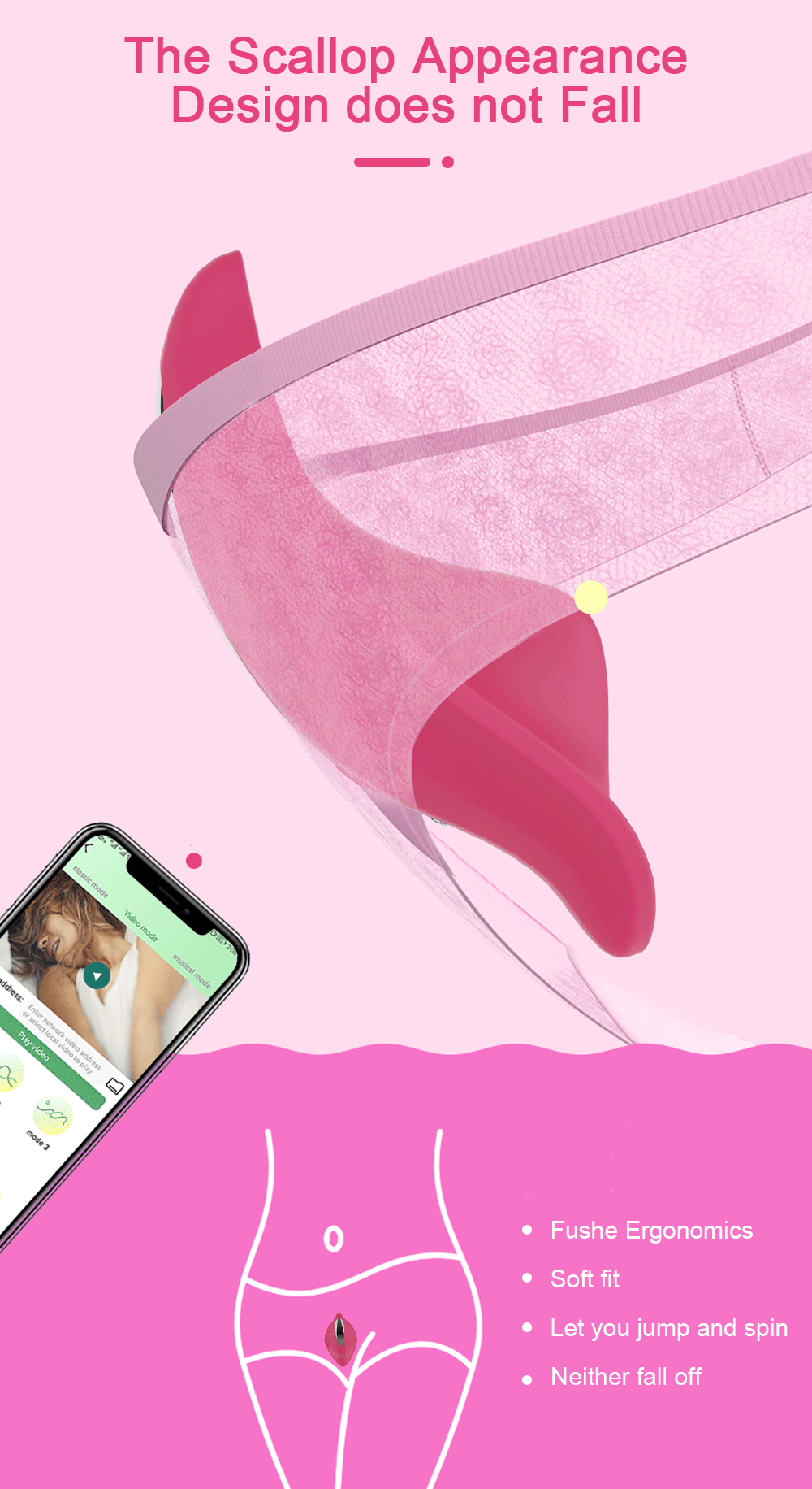 Vibrador portátil con Bluetooth