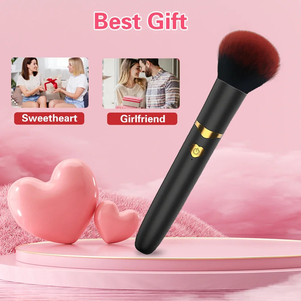 Vibrador mini con forma de pincel