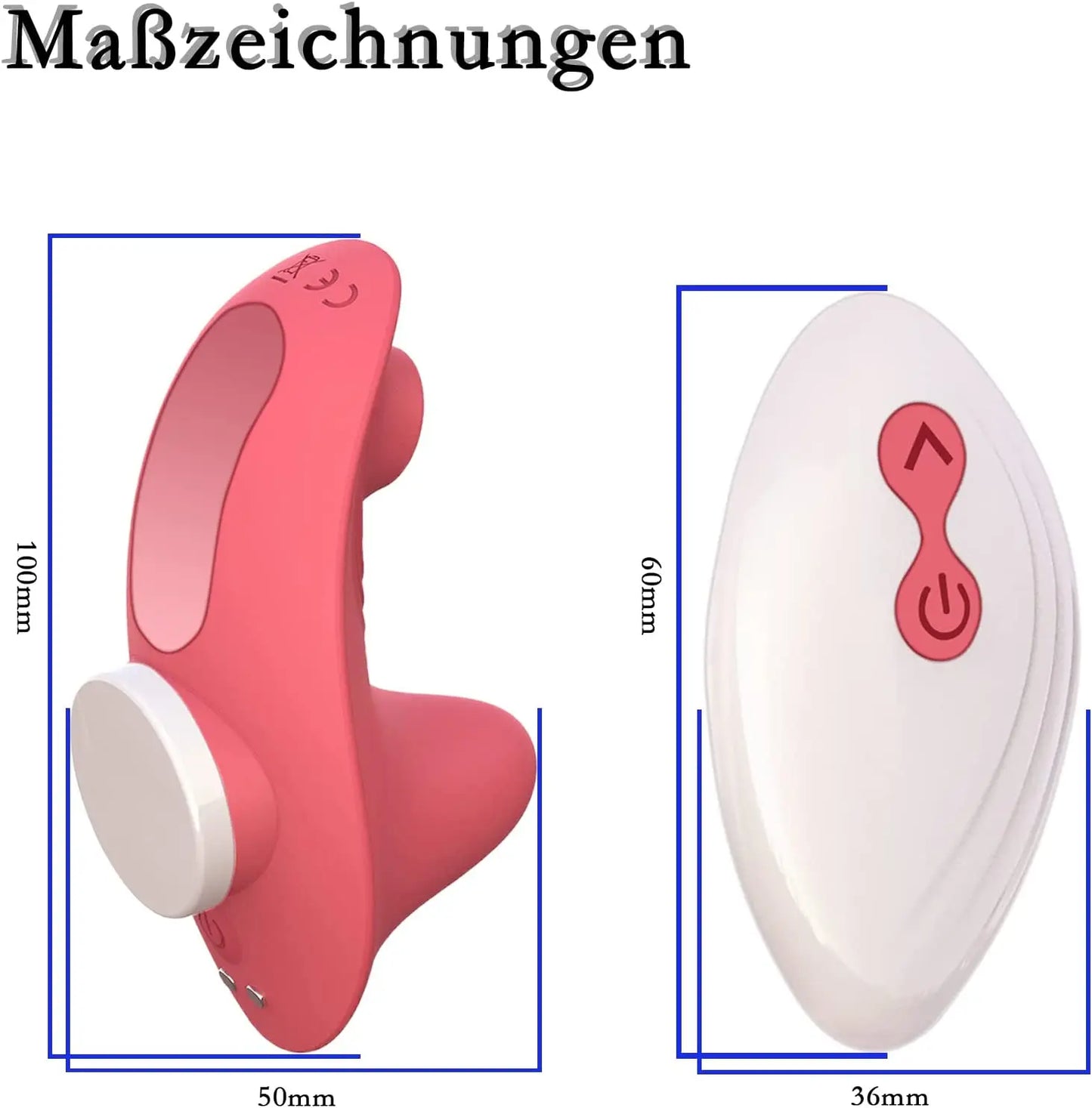 Mini succionador y vibrador usable en ropa interior