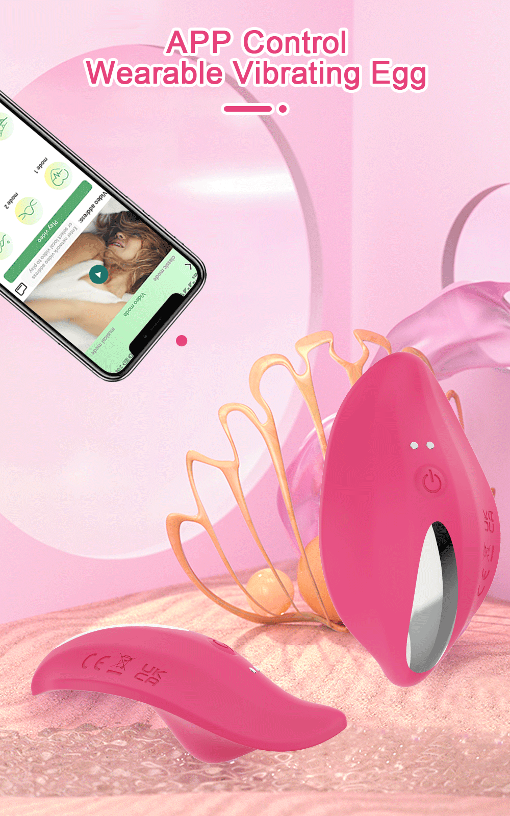 Vibrador portátil con Bluetooth