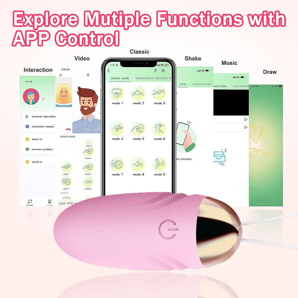 Vibrador inalámbrico Bluetooth usable en ropa interior
