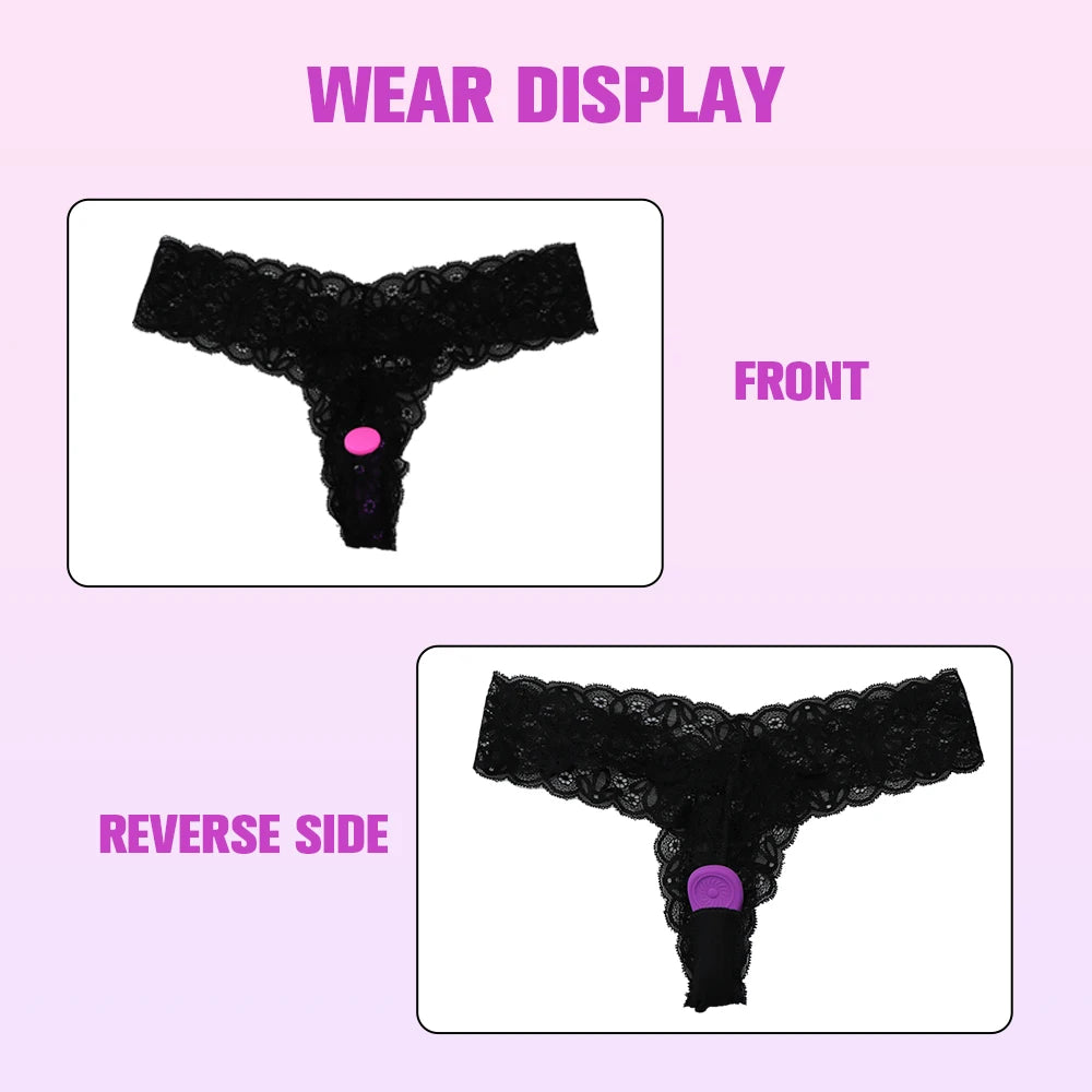 Vibrador con control remoto para ropa interior