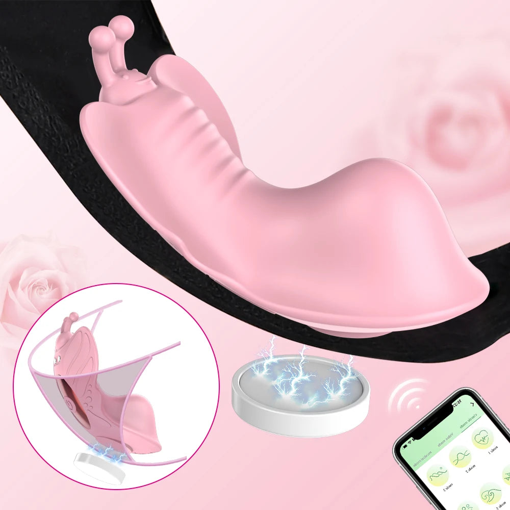 Mini succionador y vibrador usable en ropa interior