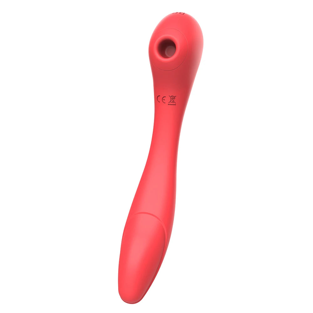 Vibrador y succionador de 2 en 1