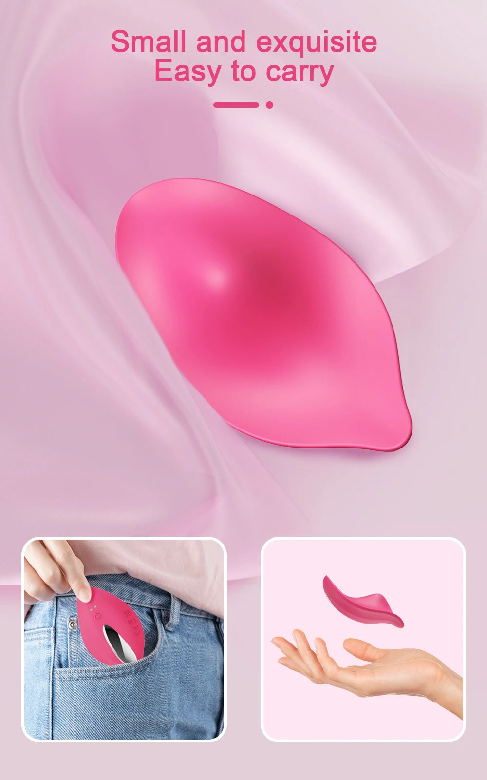 Vibrador portátil con Bluetooth