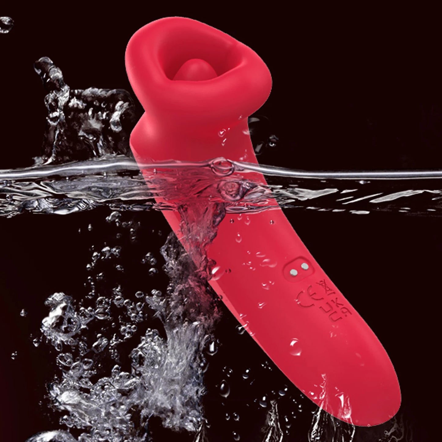 Vibrador ysuccionador con forma de boca