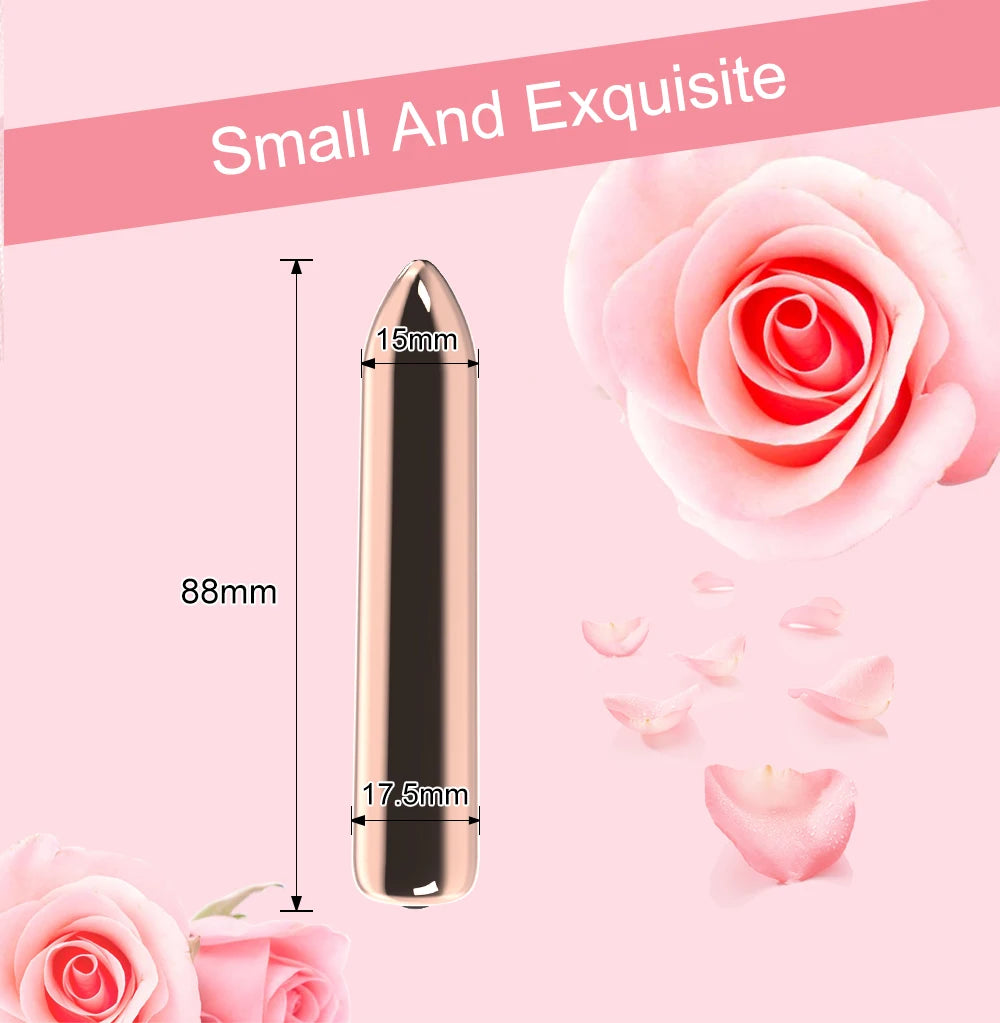 Mini vibrador tipo bala usable en ropa interior