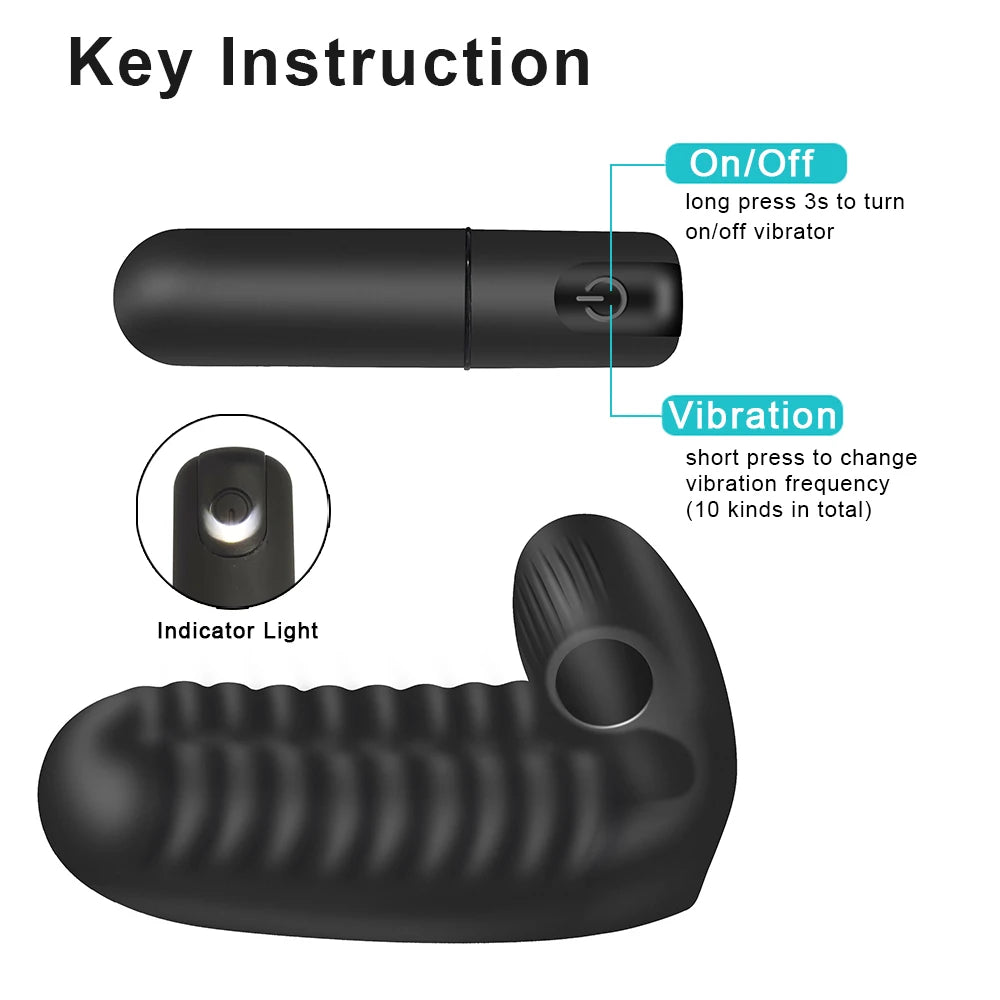 Vibrador de dedo