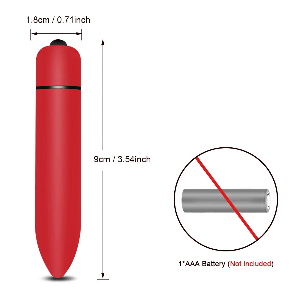 Mini Vibrador de bala de 10v velocidades