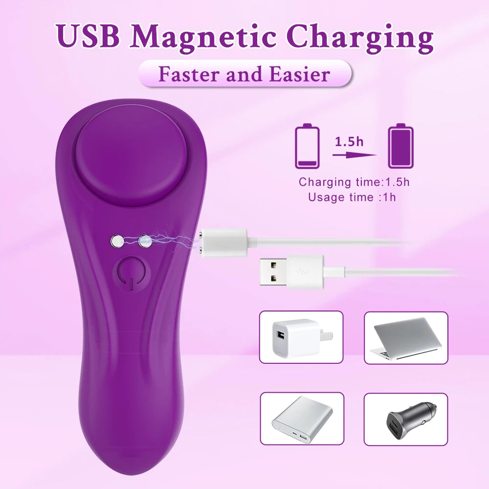Vibrador con control remoto para ropa interior