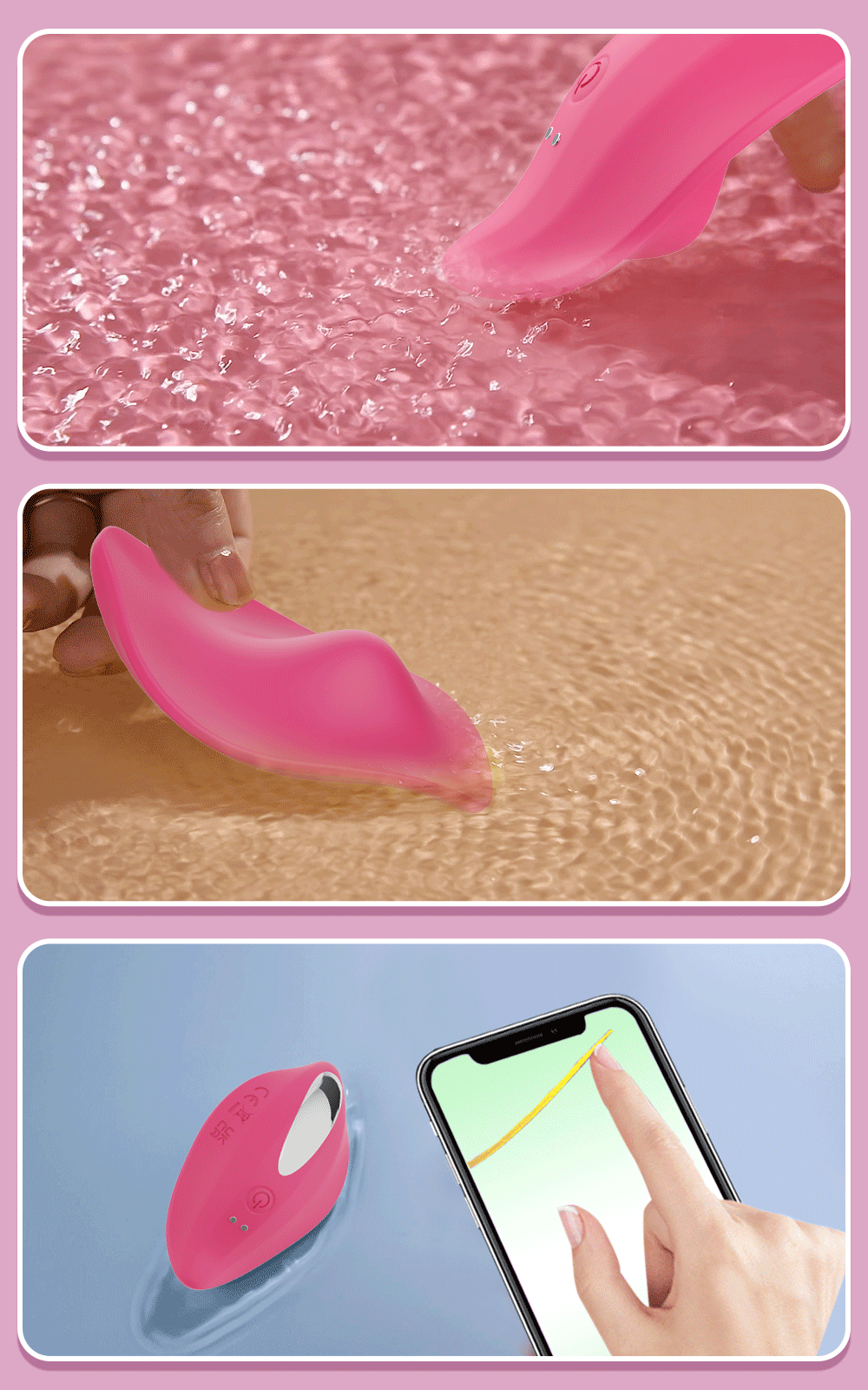 Vibrador portátil con Bluetooth