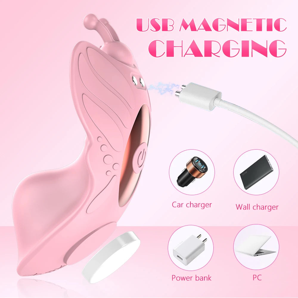 Mini succionador y vibrador usable en ropa interior
