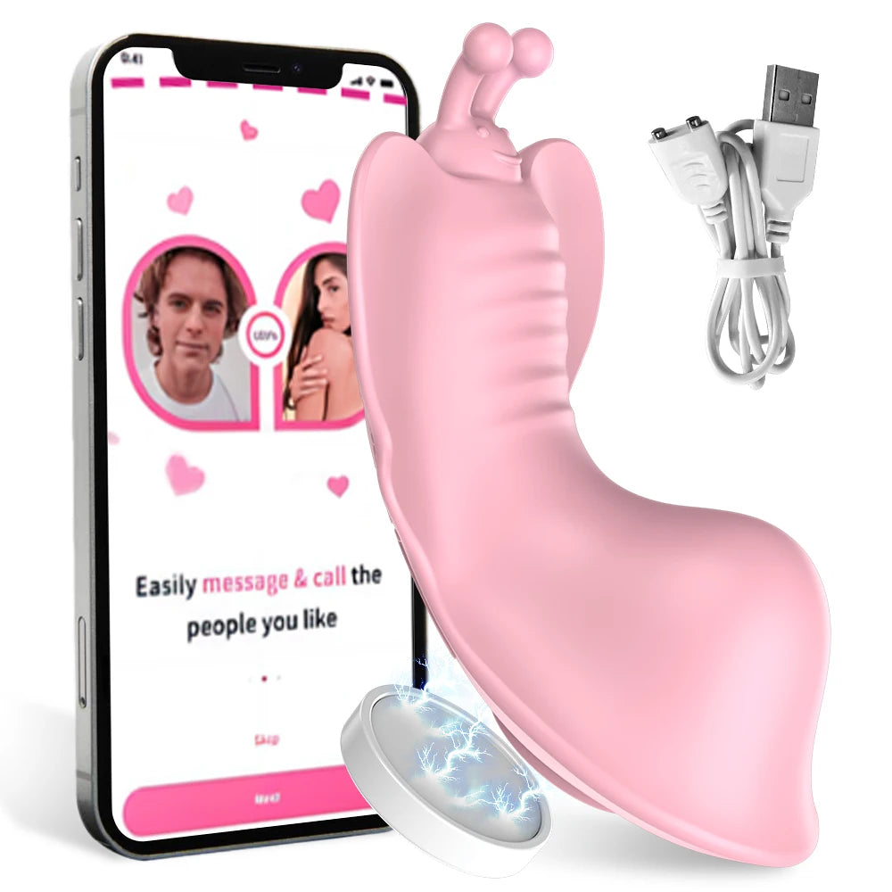 Mini succionador y vibrador usable en ropa interior