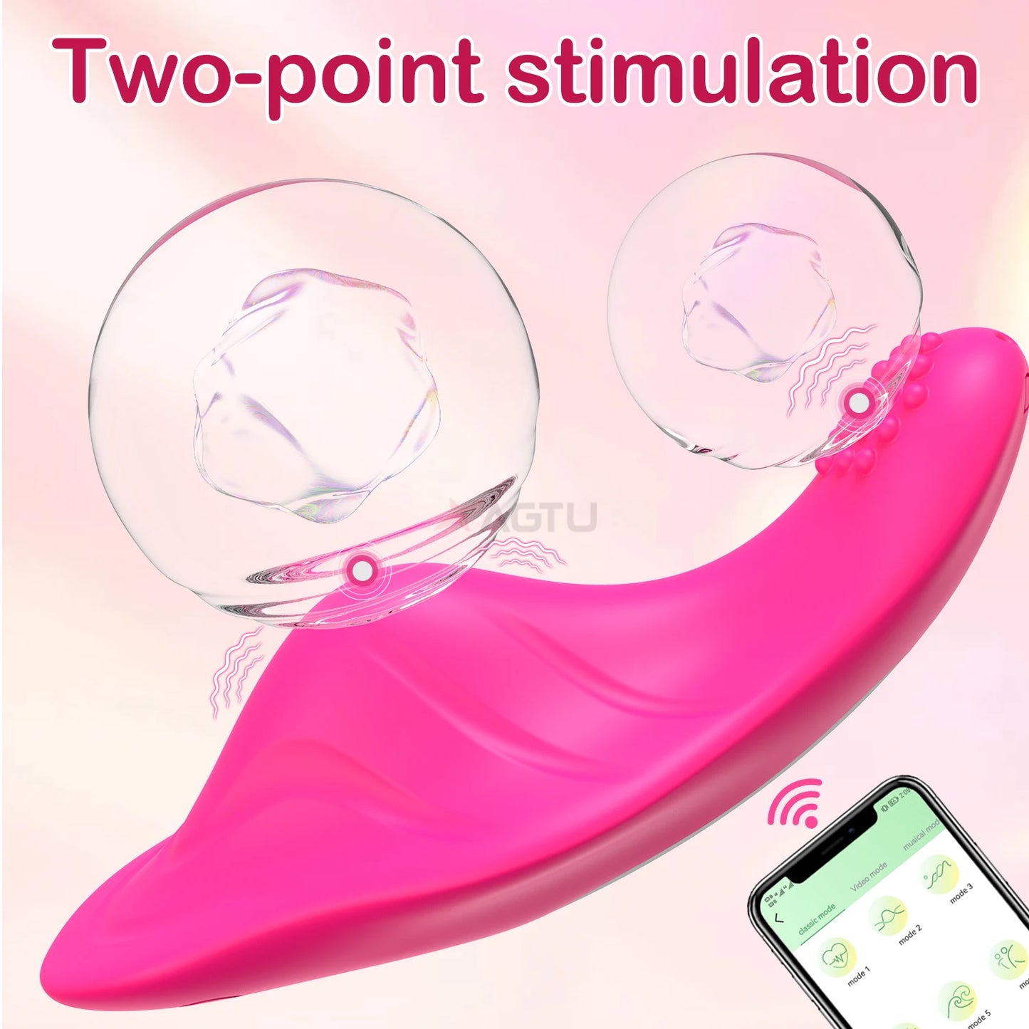 Vibrador portátil con Bluetooth