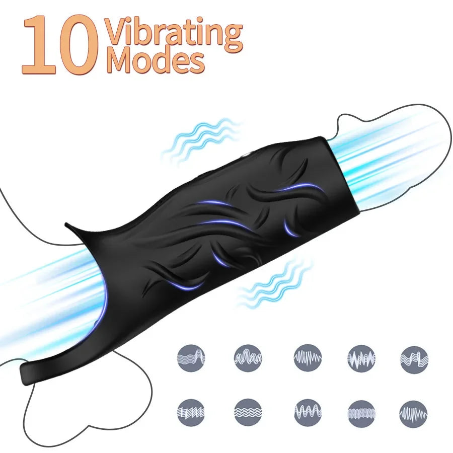 Funda vibradora para pene