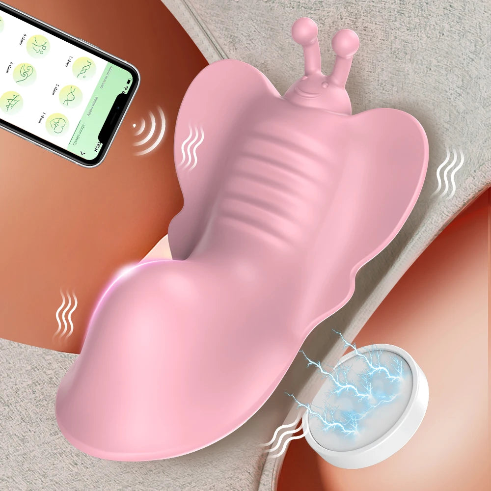 Mini succionador y vibrador usable en ropa interior