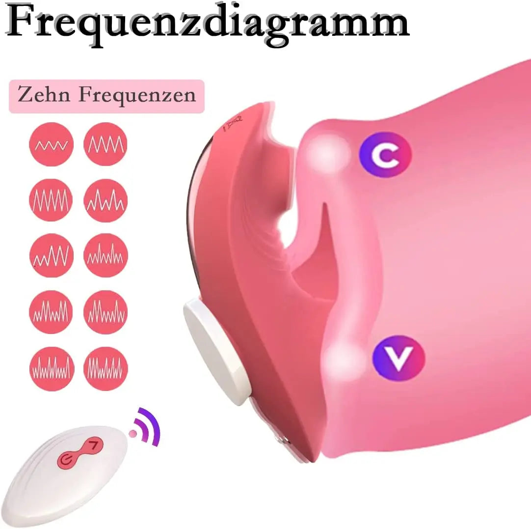 Mini succionador y vibrador usable en ropa interior