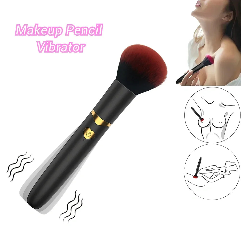 Vibrador mini con forma de pincel