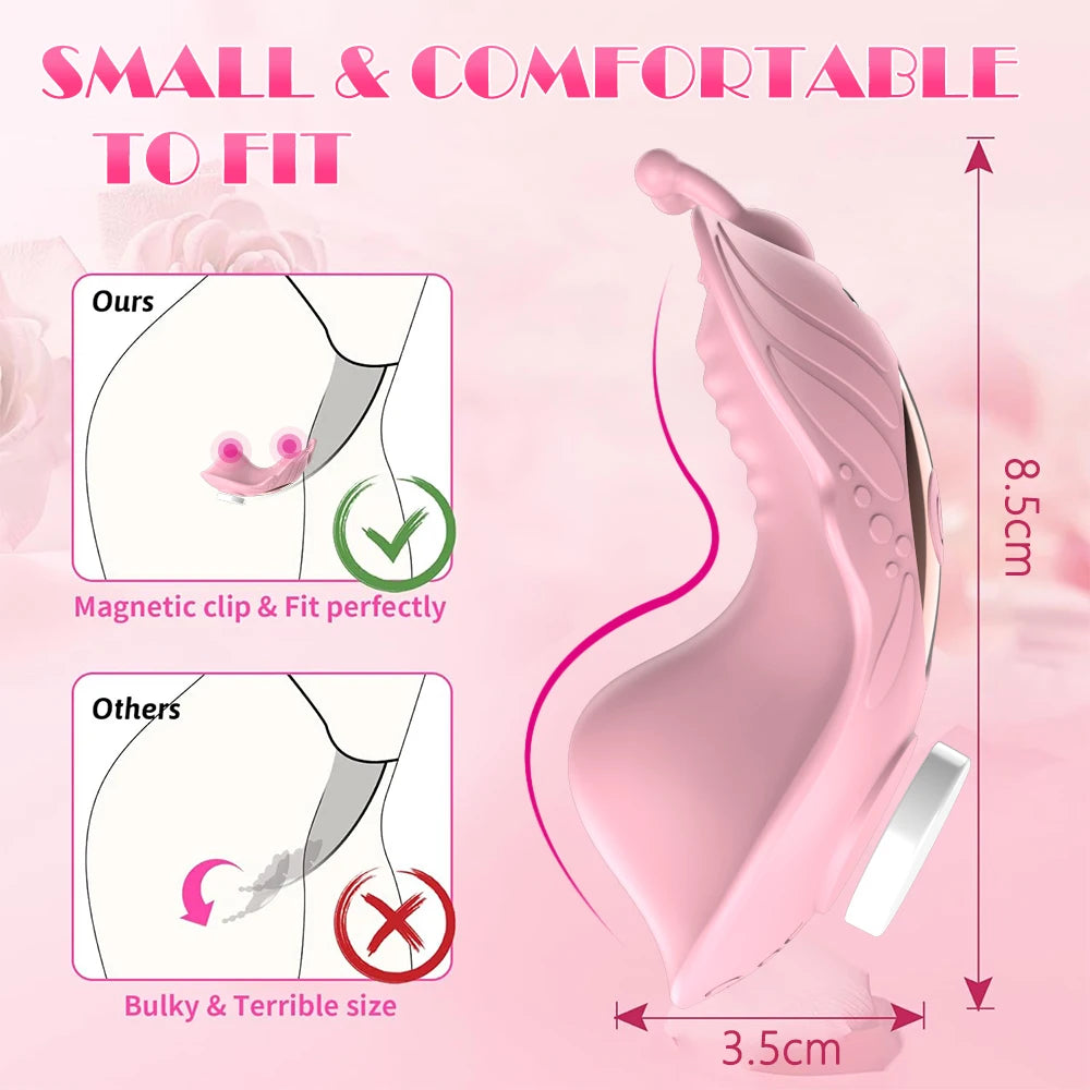 Mini succionador y vibrador usable en ropa interior