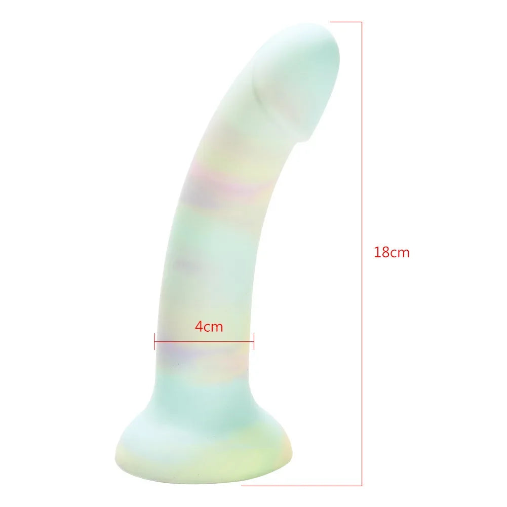 Dildo realista con ventosa de succion