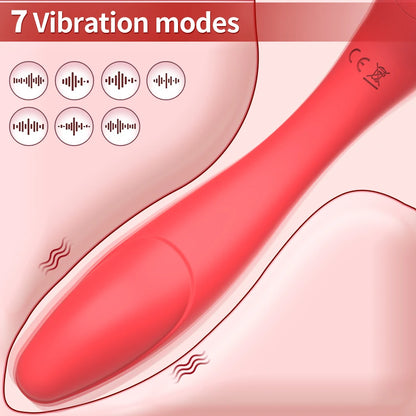 Vibrador y succionador de 2 en 1