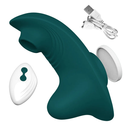 Mini succionador y vibrador usable en ropa interior