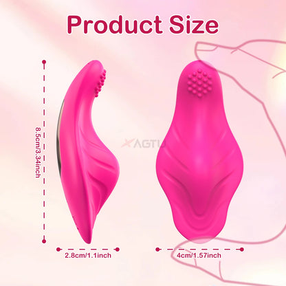 Vibrador con aplicación de control remoto usable en ropa interior