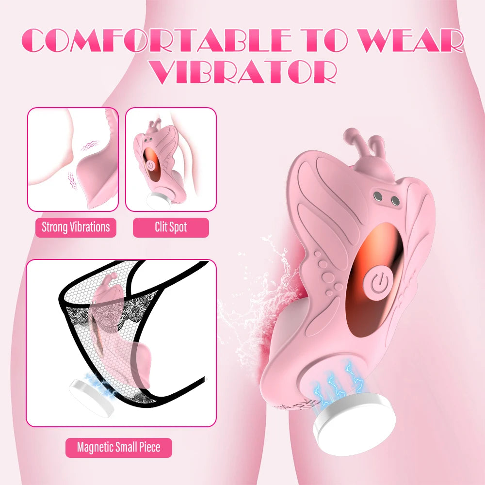 Mini succionador y vibrador usable en ropa interior