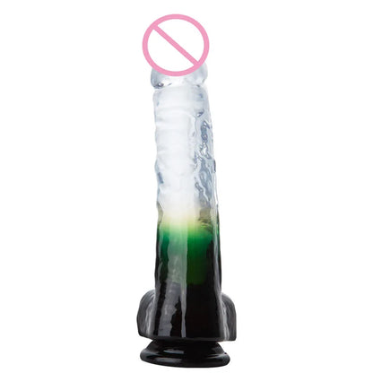 Dildos realistas de gelatina con ventosa