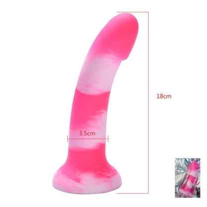 Dildo realista con ventosa de succion