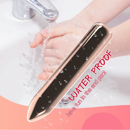 Mini vibrador tipo bala usable en ropa interior