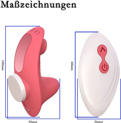 Mini succionador y vibrador usable en ropa interior