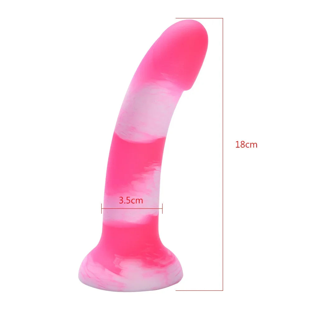 Dildo realista con ventosa de succion