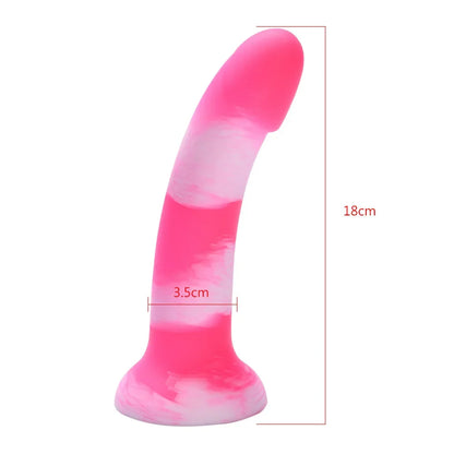 Dildo realista con ventosa de succion