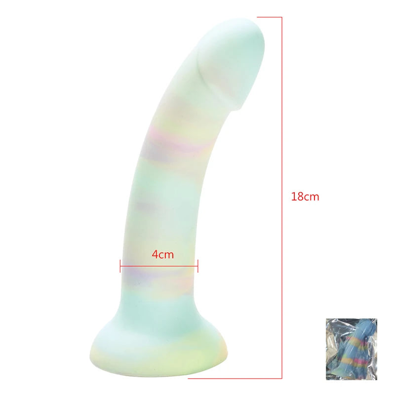 Dildo realista con ventosa de succion