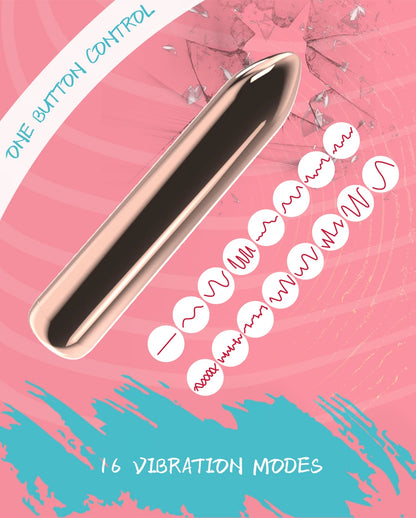 Mini vibrador tipo bala usable en ropa interior