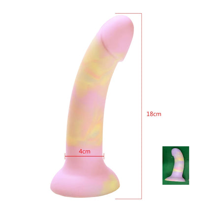 Dildo realista con ventosa de succion