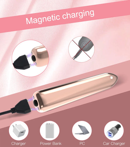 Mini vibrador tipo bala usable en ropa interior
